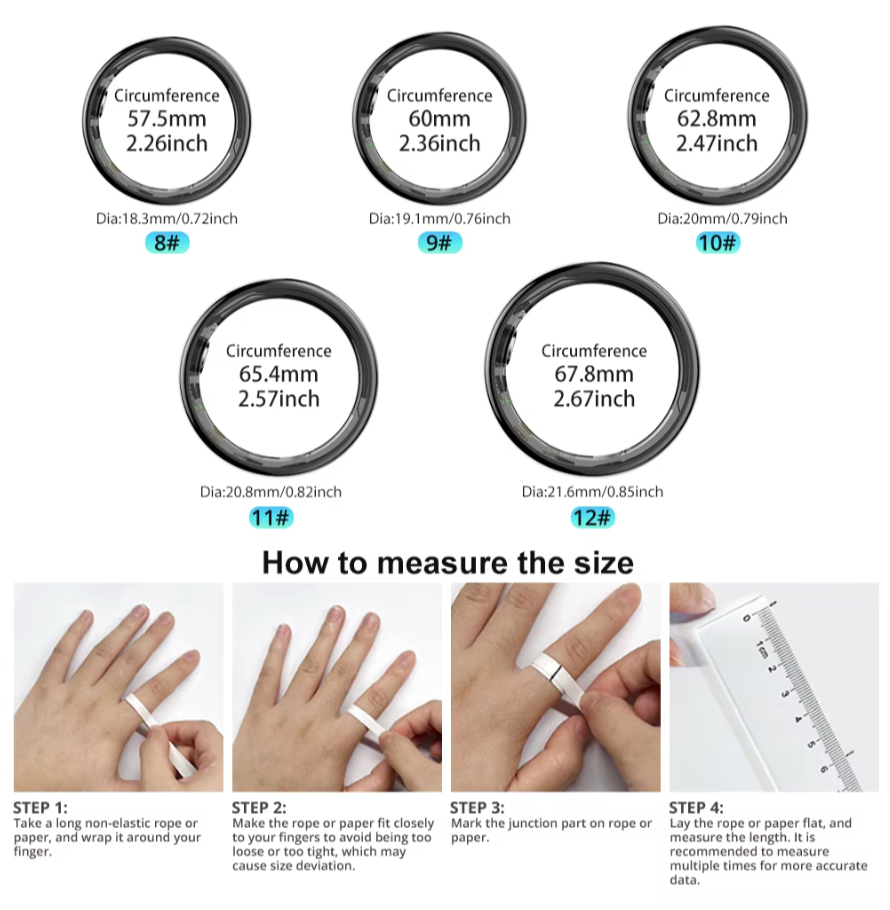 Smart Ring - Health Monitoring Ring (waterproof) - Unisex